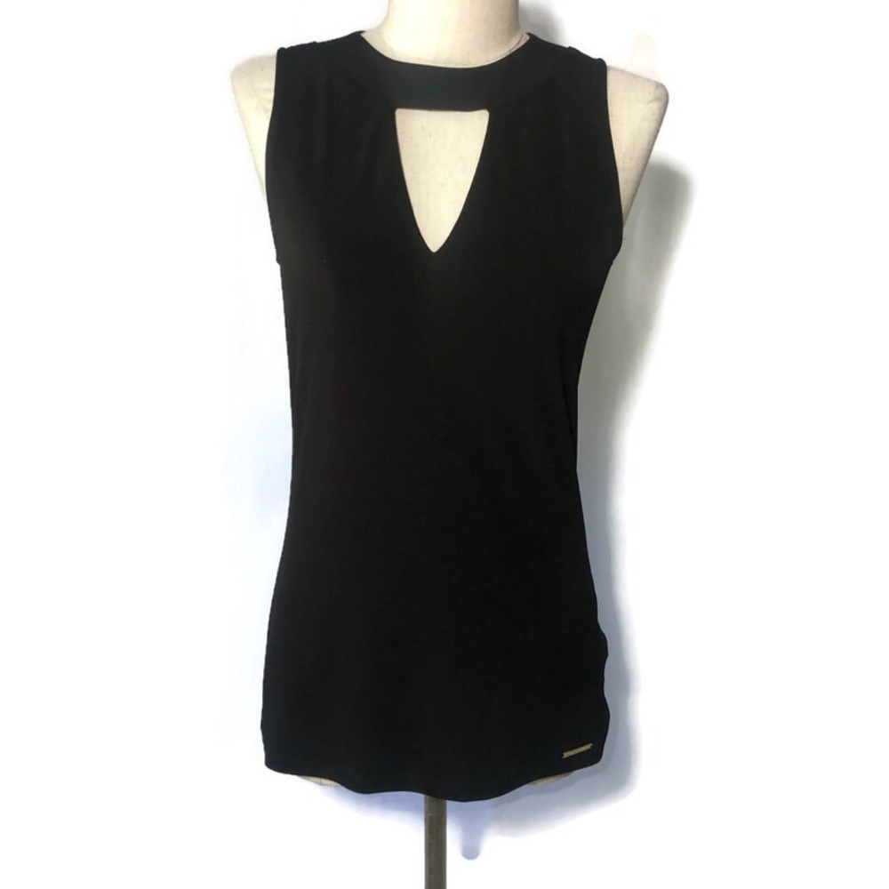 Michael Michael Kors XS Black keyhole tank